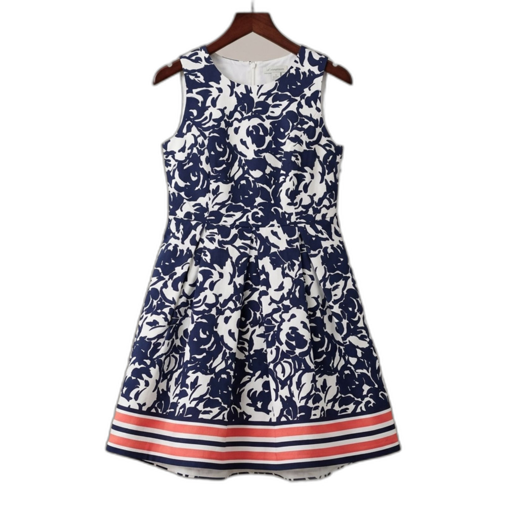 Liz Claiborne Floral Fully Lined Dress A-Line
